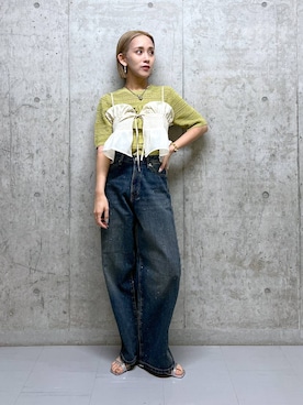 「アイテム（その他トップス）」を使った、Uiさん（レディース・158cm・20代）の春コーディネート
