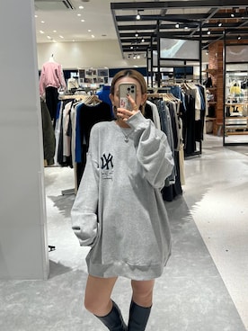 「アイテム（スウェット）」を使った、Uiさん（レディース・158cm・20代）の秋コーディネート