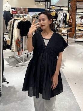 「アイテム（タンクトップ）」を使った、Uiさん（レディース・158cm）の夏コーディネート