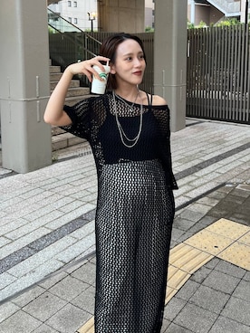 「アイテム（アクセサリー）」を使った、Uiさん（レディース・158cm・20代）の夏コーディネート