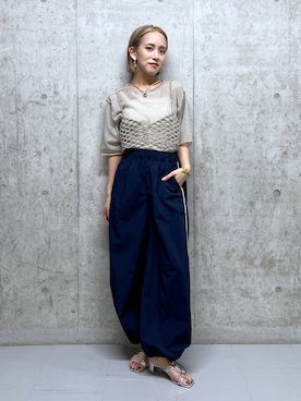 「アイテム（その他トップス）」を使った、Uiさん（レディース・158cm・20代）の夏コーディネート