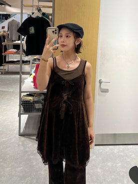 「アイテム（アクセサリー）」を使った、Uiさん（レディース・158cm・20代）の夏コーディネート