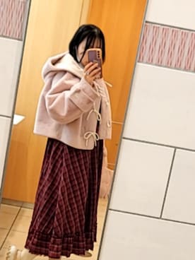 「jouetie（ジュエティ）のアイテム」を使った、ちなさん（骨格ウェーブ・レディース・156cm）の冬コーディネート