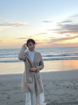 「しまむら（シマムラ）のアイテム（ダッフルコート）」を使った、陳玟君さん（レディース・163cm）の冬コーディネート
