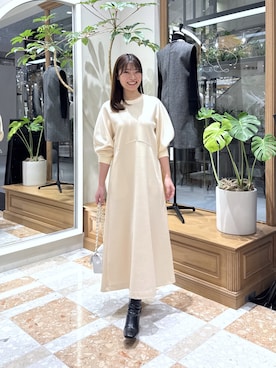 「アイテム（ワンピース/ドレス）」を使った、mamiさん（レディース・161cm）の冬コーディネート