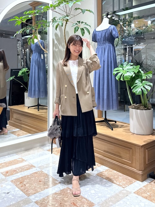 La boutique BonBon メッシュメタルボタンライトジャケット La boutique BonBon｜【完売カラー再追加!スタッフmiki監修