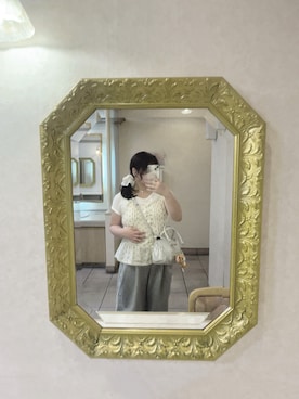「イエローコーデ」｜miさん（レディース・157cm）の夏コーディネート