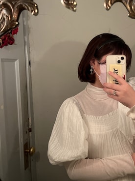 「one after another NICE CLAUP（ワンアフターアナザーナイスクラップ）のアイテム（アクセサリー）」を使った、miさん（レディース・156cm）の春コーディネート