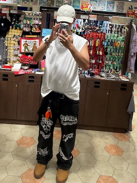 「アイテム（ブーツ）」を使った、おしゃれ知りたい人さん（メンズ・183cm）の夏コーディネート