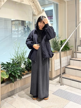 「CIAOPANIC TYPY（チャオパニックティピー）のアイテム（ブルゾン）」を使った、tamaizmmmさん（レディース・165cm）の冬コーディネート