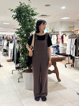 「アイテム（つなぎ/オールインワン）」を使った、tamaizmmmさん（レディース・165cm）の夏コーディネート