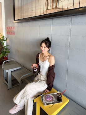 「me+em select（ミームセレクト）のアイテム」を使った、sasamin♡さん（レディース・171cm）の春コーディネート