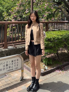 「me+em select（ミームセレクト）のアイテム」を使った、sasamin♡さん（レディース・171cm）の春コーディネート