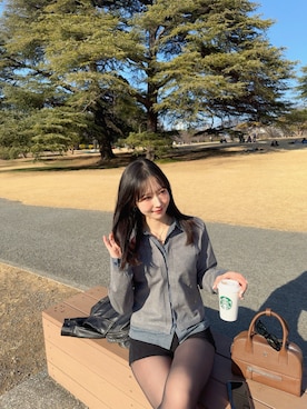 sasaminさん（レディース・170cm）の冬コーディネート