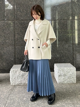 「秋先取りコーデ」｜「アイテム（その他アウター）」を使った、kosugeさん（レディース・161cm）の秋コーディネート
