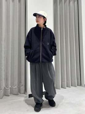 「CITEN（シテン）のアイテム（スラックス）」を使った、TSUKADAさん（レディース・148cm）の冬コーディネート