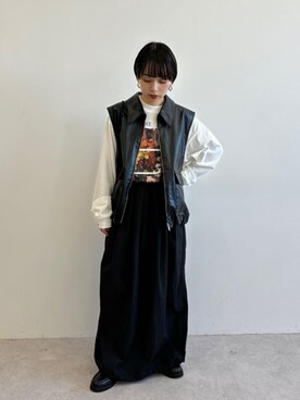 「CITEN（シテン）のアイテム（その他アウター）」を使った、TSUKADAさん（レディース・148cm）の秋コーディネート