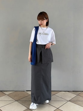 CITEN＞エプロン レイヤード スカートを使った人気ファッション