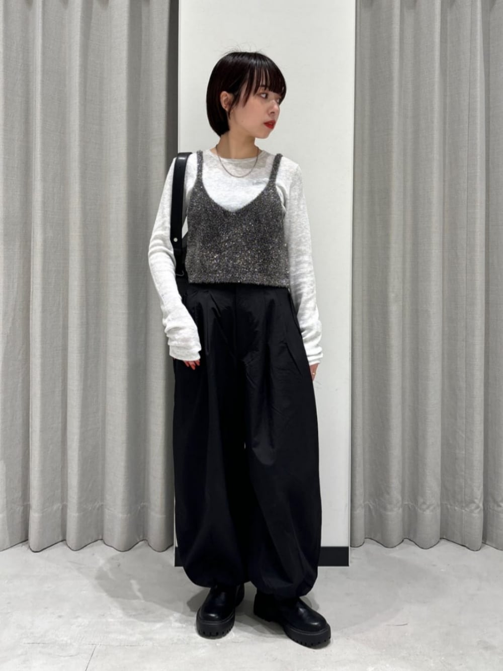 CITEN＞キラキラキャミレイヤードニットを使った人気