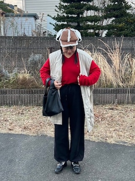 「Carhartt（カーハート）のアイテム（ジャケット/アウター）」を使った、あゆみさん（レディース・148cm）の冬コーディネート