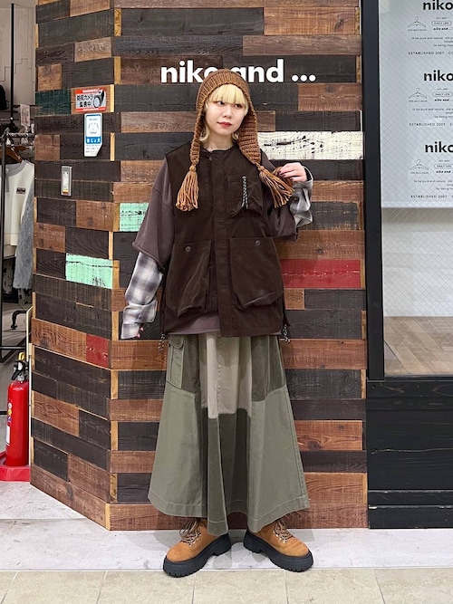 オリジナルユキノミミツキニット帽（ニットキャップ/ビーニー）｜niko