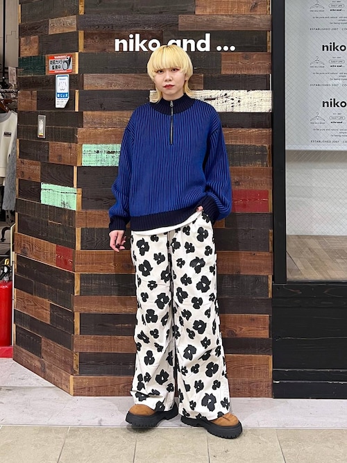 プリントコーデュロイパンツ（その他パンツ）｜niko and