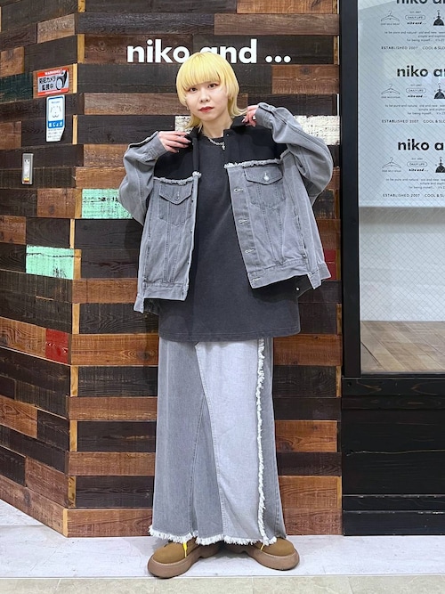 セール】【MODE NORM CORE】ミニ裏毛グラフィックロングTシャツ（T