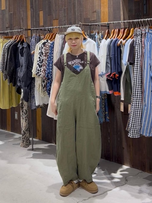niko and ニコアンド FINE リネンコクーンサロペット niko and