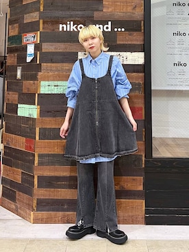「アイテム（キャミソール）」を使った、ちーちさん（レディース・165cm）の夏コーディネート