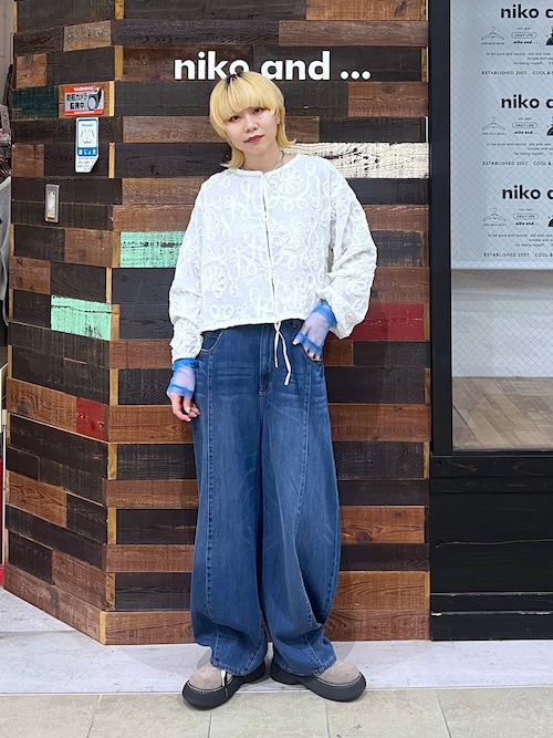 NKJ 2026SS] 3Dドロップデニムパンツ（デニムパンツ）｜niko and