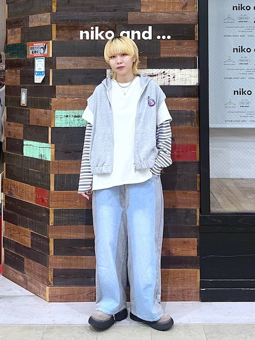 MODE NORM CORE】デニムパッチワークパンツ（デニムパンツ）｜niko and