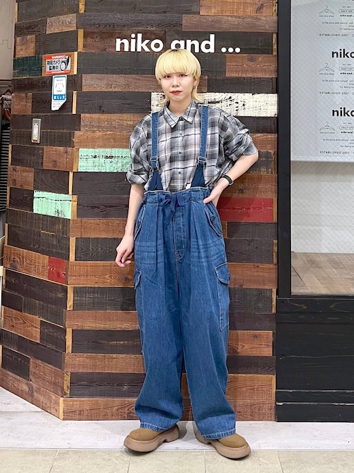 セール】ダブルフロントチェックシャツ（シャツ/ブラウス）｜niko and