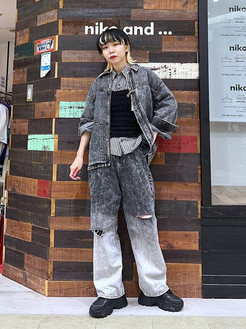 美品‪︎‬ ‪︎☺︎ [NKJ 2024AW]WORK DENIM BLOUSON niko and（ニコアンド）の「【NKJ 2024AW】WORK DENIM