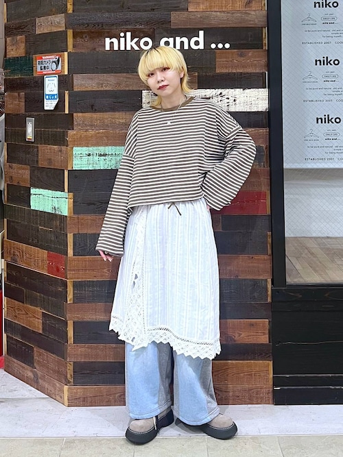 MODE NORM CORE】デニムパッチワークパンツ（デニムパンツ）｜niko and