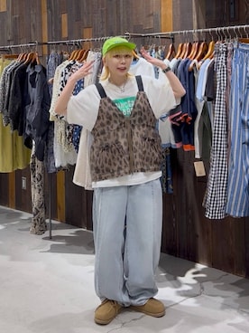 「niko and...（ニコアンド）の[NKJ 2026SS] 3Dドロップデニムパンツ（デニムパンツ、ブルー系）」を使った、ちーちさん（レディース・165cm）の春コーディネート