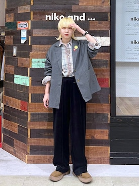 「アイテム（テーラードジャケット）」を使った、ちーちさん（レディース・165cm・20代）の秋コーディネート