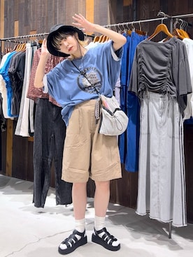 「アイテム（レッグウェア）」を使った、ちーちさん（レディース・165cm・20代）の夏コーディネート