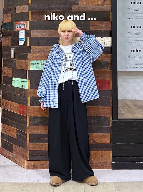 Fashion 年末限定価格　未使用タグ付　45rpm　凸凹天竺インディゴボトルネックカットソー Letter（ファッションレター） ボトルネック5分袖Tee tシャツ トップス