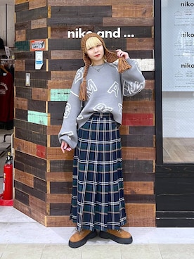 「アイテム（帽子）」を使った、ちーちさん（レディース・165cm・20代）の秋コーディネート