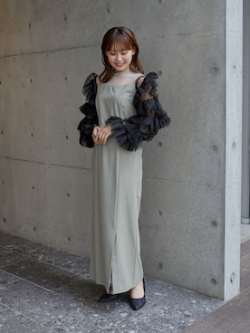 「アイテム（ドレス）」を使った、nianaさん（レディース・158cm）の夏コーディネート
