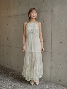 「アイテム（パンツドレス）」を使った、nianaさん（レディース・158cm）の秋コーディネート