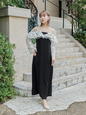 「アイテム（ドレス）」を使った、nianaさん（レディース・158cm）の冬コーディネート