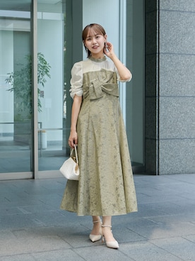 「結婚式」｜nianaさん（レディース・158cm）の夏コーディネート