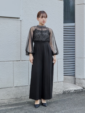 「結婚式二次会スタイル」｜nianaさん（レディース・153cm）の秋コーディネート