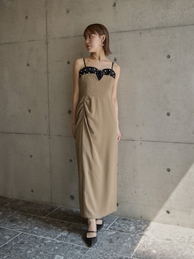 「アイテム（ドレス）」を使った、nianaさん（レディース・158cm）の夏コーディネート