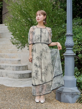 「アイテム（ドレス）」を使った、nianaさん（レディース・158cm）の夏コーディネート
