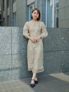 「結婚式二次会スタイル」｜nianaさん（レディース・158cm）の夏コーディネート