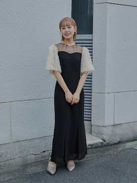「シャギー」｜「アイテム（ワンピース/ドレス）」を使った、nianaさん（レディース・158cm）の秋コーディネート