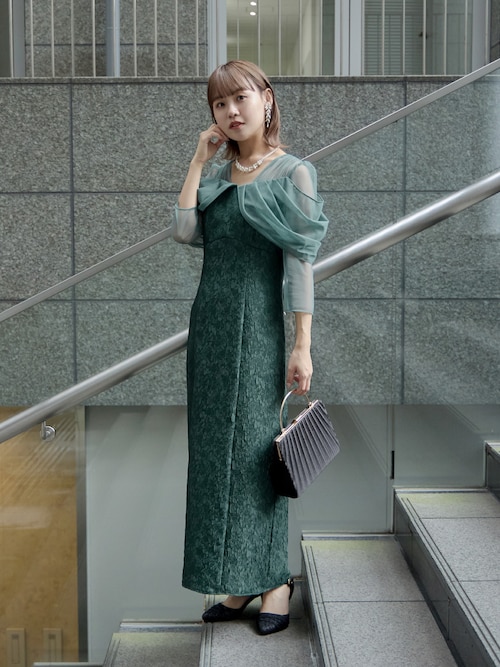 サテンプリーツハンドバッグ パーティーバッグ 2way ショルダー 結婚式