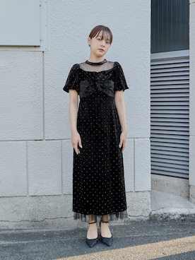 「アイテム（ドレス）」を使った、nianaさん（レディース・153cm）の秋コーディネート